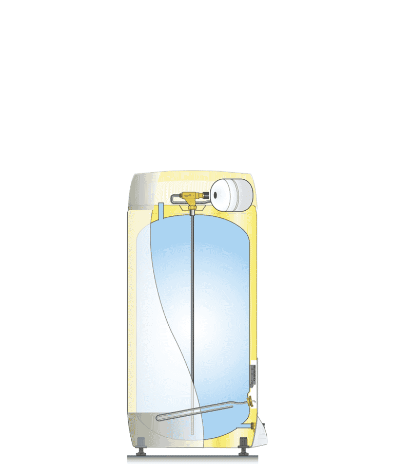 Hot Water Cylinder with expansion vessel SAGA EXPANSION