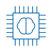 Artificial Intelligence Machine Learning Computer Chip Blue RGB 1